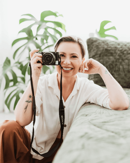 Retrato de Angela Prochnow, Fotógrafa na Liberty
